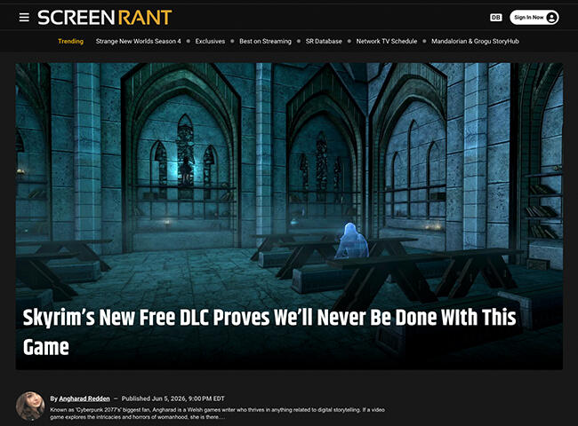 Choir of the Null featured on ScreenRant